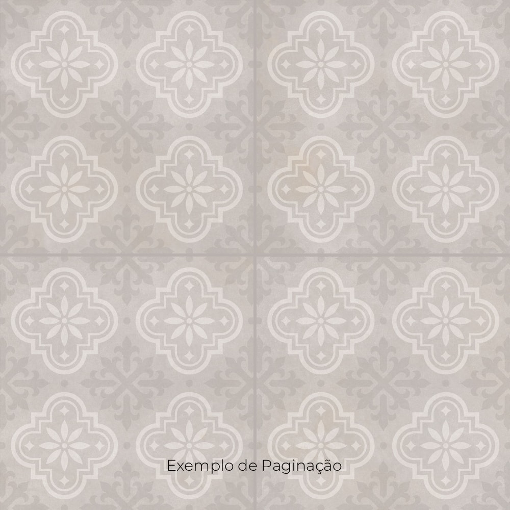 Piso Cerâmico Acetinado Lume 60x60cm Cimento Colonial Retificado
