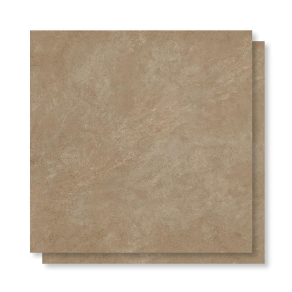 Piso Ceramico Acetinado Lume 75x75cm Milano Bege Liso Retificado