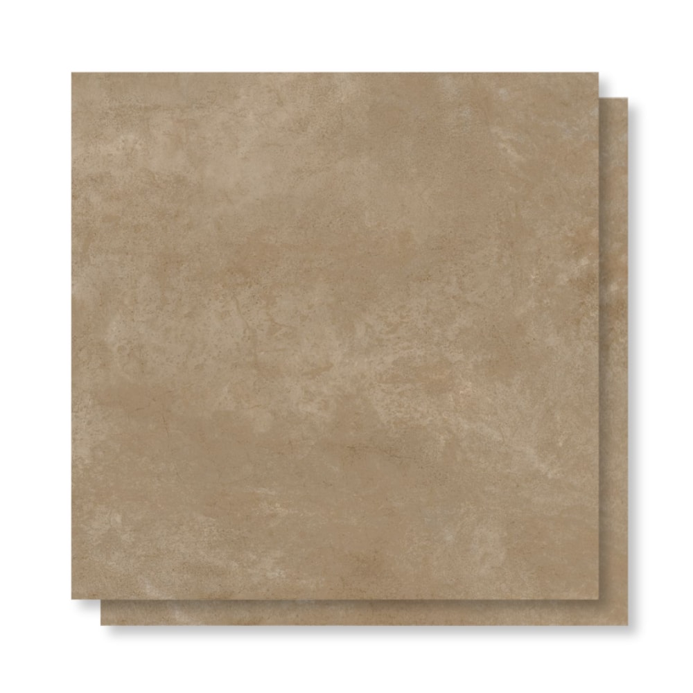 Piso Ceramico Acetinado Lume 75x75cm Milano Bege Liso Retificado