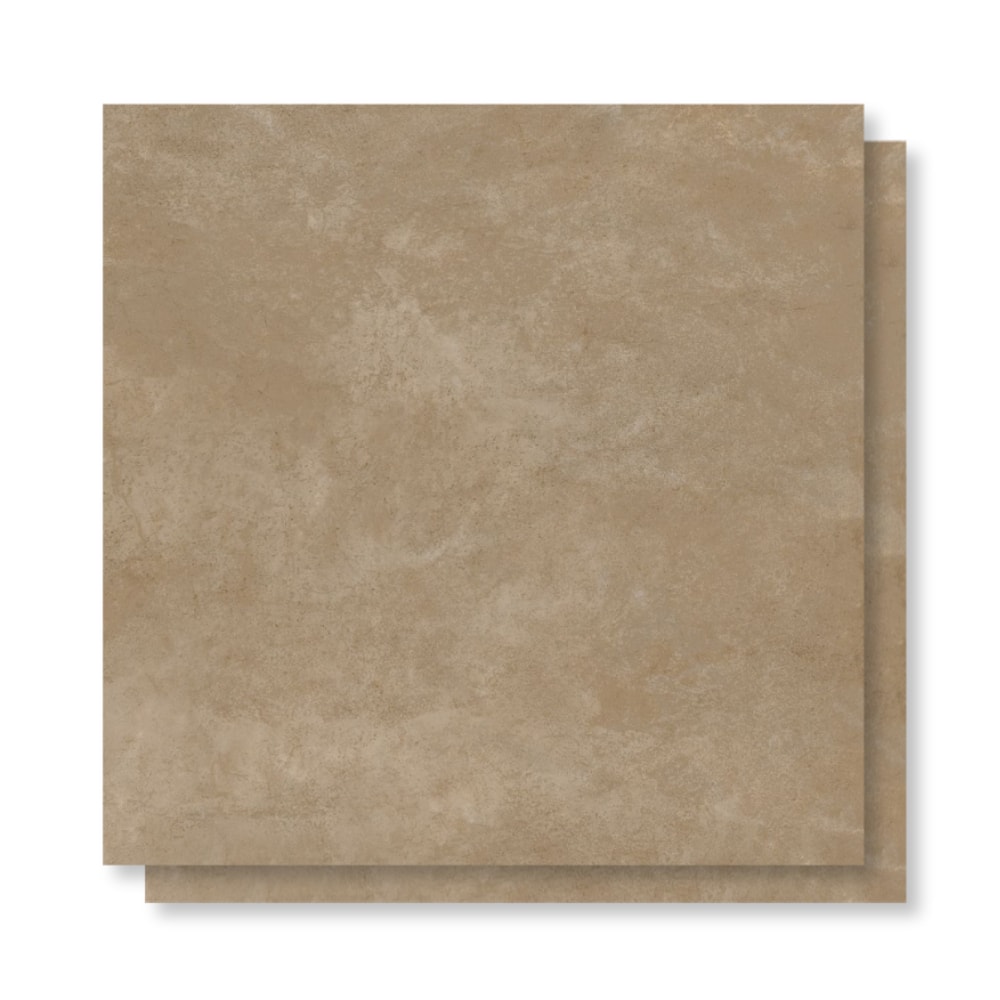 Piso Ceramico Acetinado Lume 75x75cm Milano Bege Liso Retificado