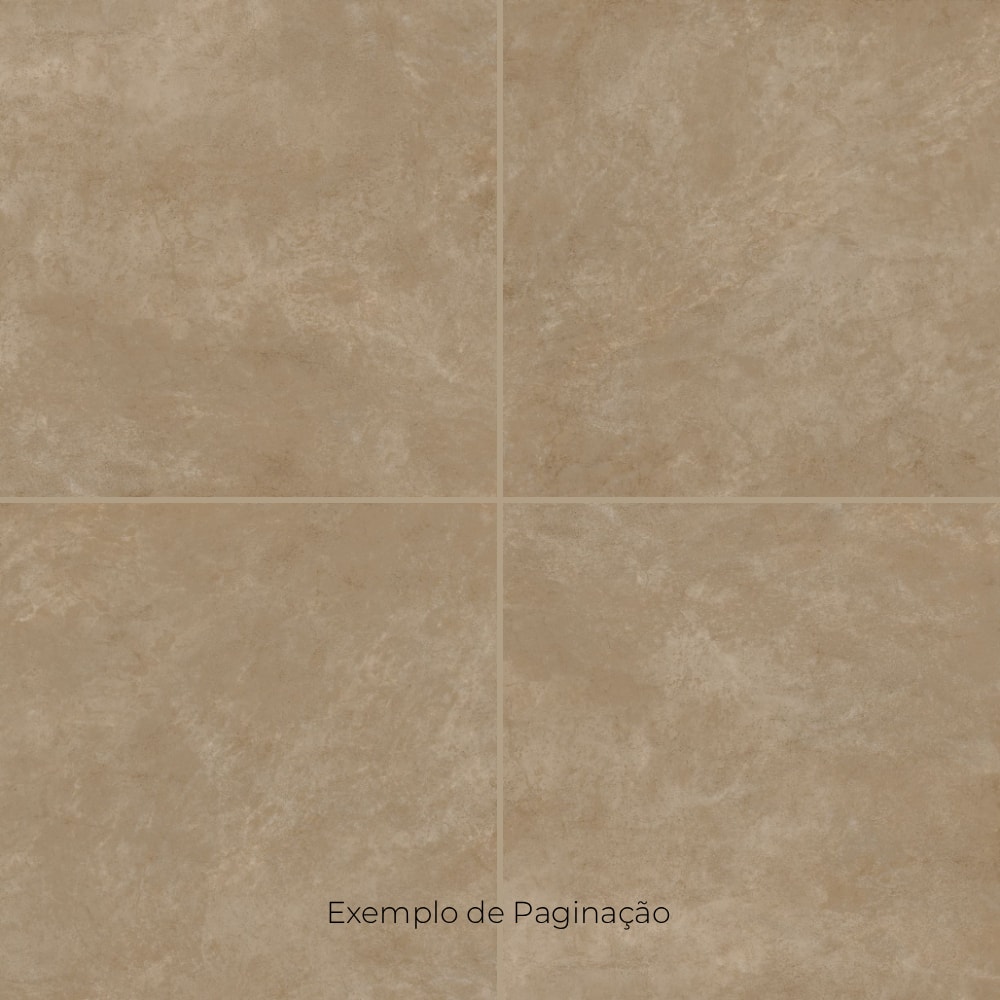 Piso Ceramico Acetinado Lume 75x75cm Milano Bege Liso Retificado