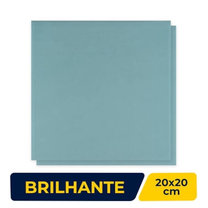 Piso Cerâmico Brilhante 20x20cm Caixa 1,18m² Roca Sea Aquamarine - F4001MB211