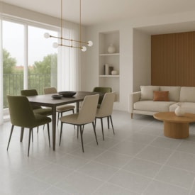 Piso Cerâmico Brilhante 44x44cm Caixa 2,50m² Lef Dunamis Cinza Bold - LF44483