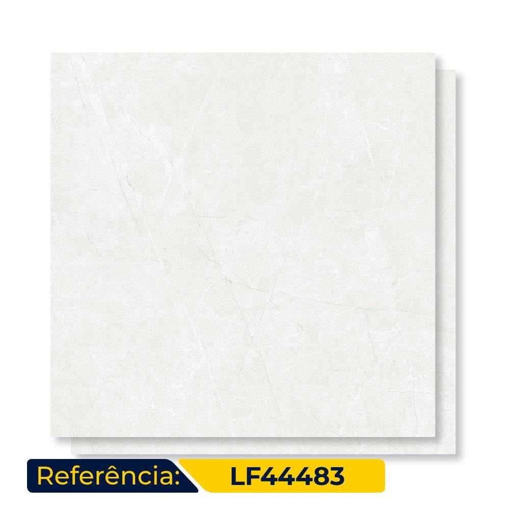 Piso Cerâmico Brilhante 44x44cm Caixa 2,50m² Lef Dunamis Cinza Bold - LF44483