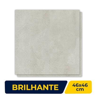 Piso Cerâmico Brilhante 46x46cm Caixa 2,39m² Viva VPC 46050
