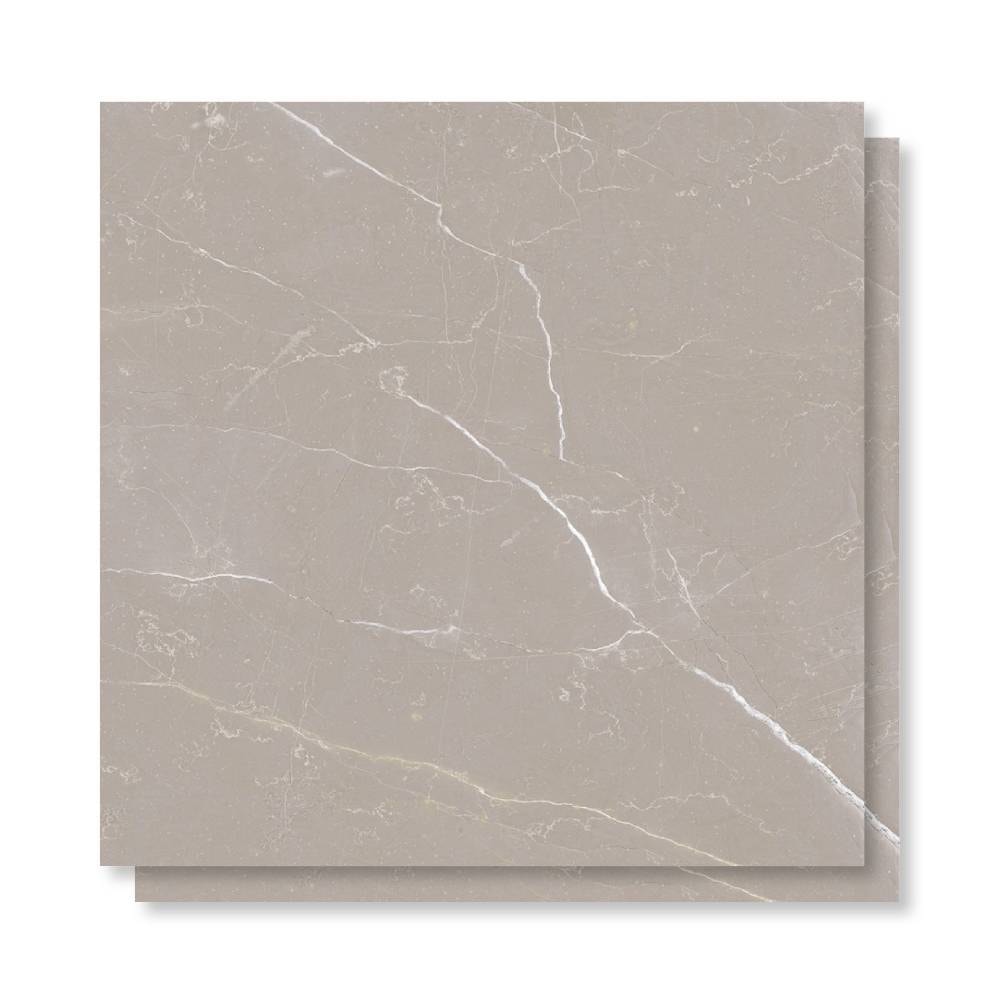 Piso Cerâmico Brilhante 54x54cm Caixa 2,60m² ViaÁpia Galileu Gris Retificado - VA54108