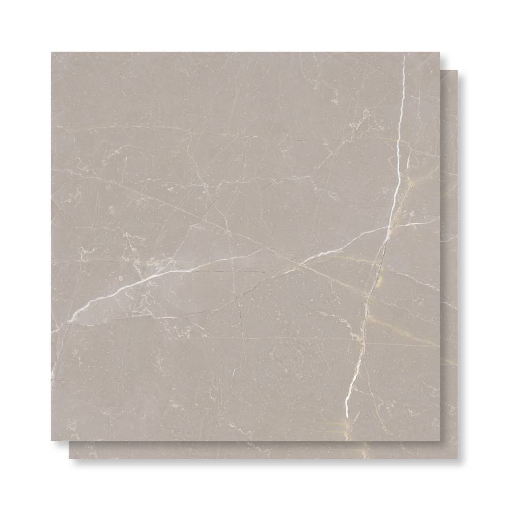 Piso Cerâmico Brilhante 54x54cm Caixa 2,60m² ViaÁpia Galileu Gris Retificado - VA54108