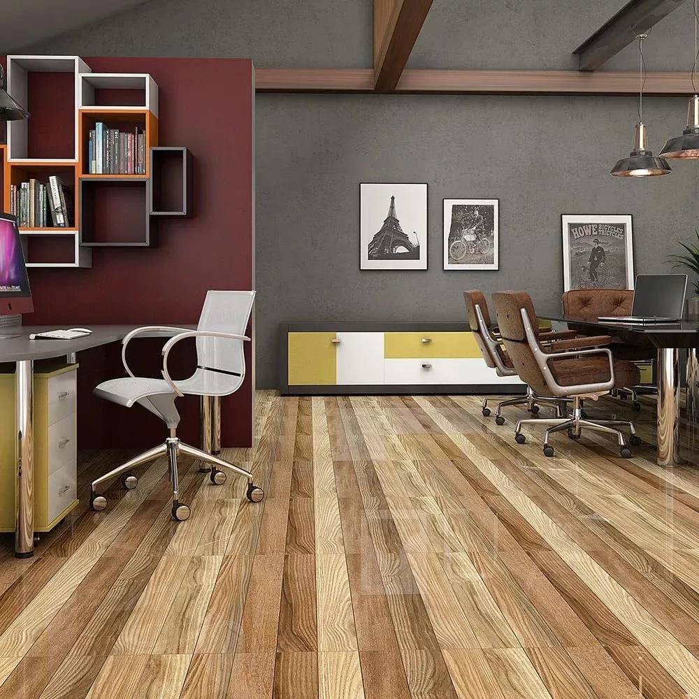 Piso Cerâmico Brilhante 57x57cm Caixa 2,23m² Karina Ecowood Parquet - 57080