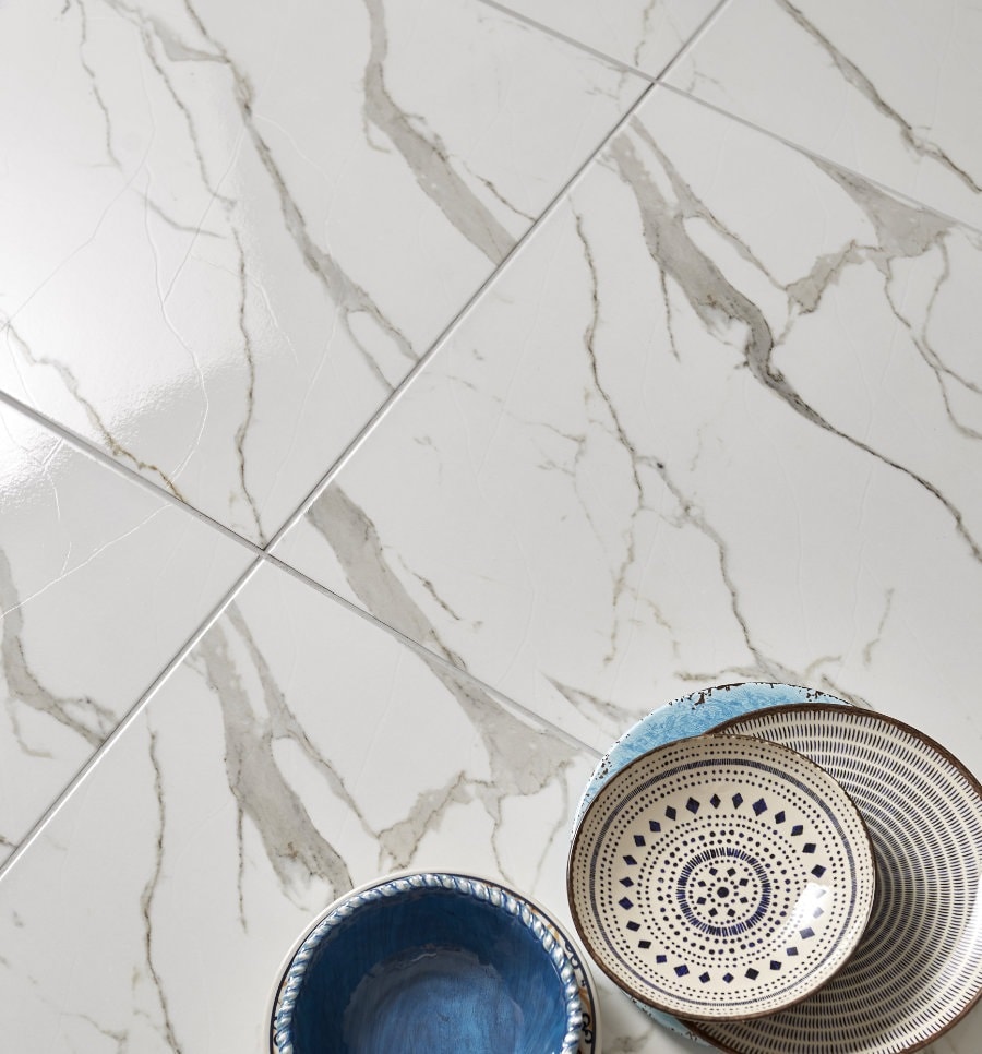 Piso Cerâmico Brilhante 58x58cm Caixa 2,35m² Viva - VPC 58004