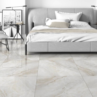 Piso Cerâmico Brilhante 60x60cm Caixa 2,50m² Lume Atenas Retificado