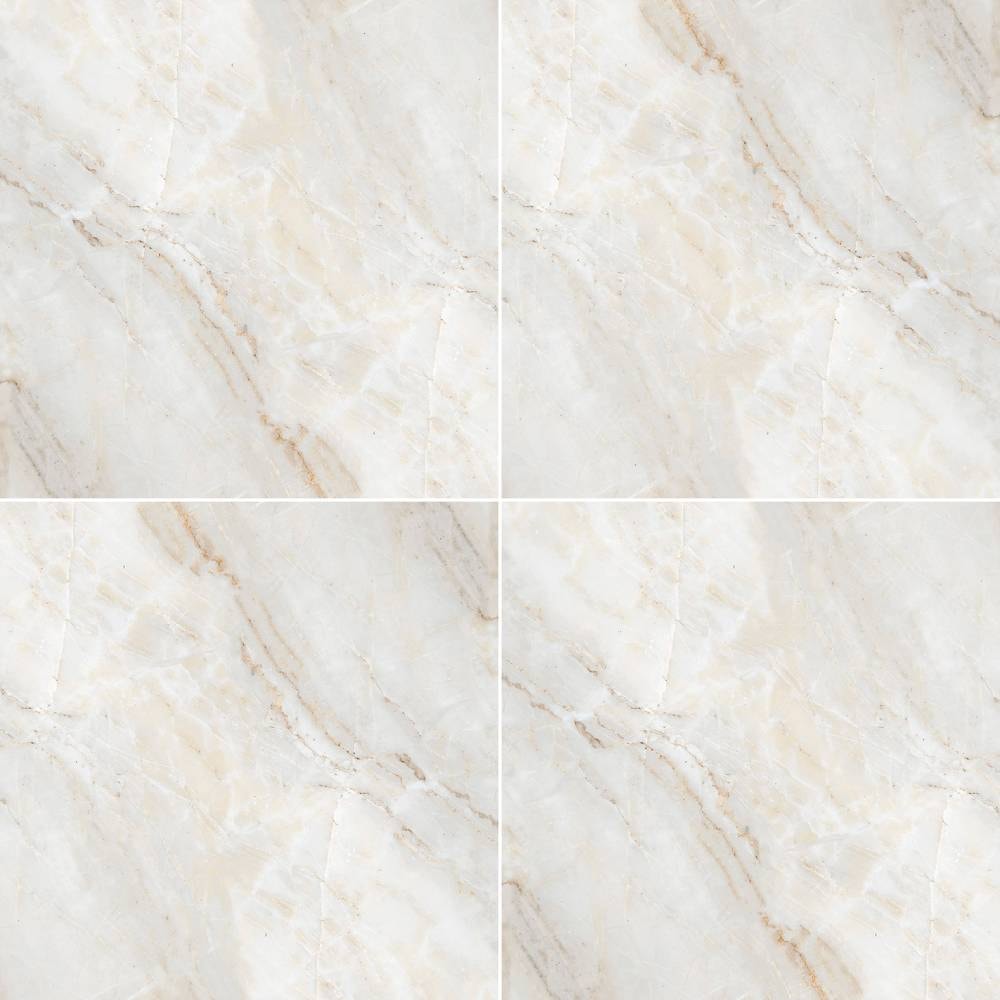 Piso Cerâmico Brilhante 60x60cm Caixa 2,50m² Lume Atenas Retificado