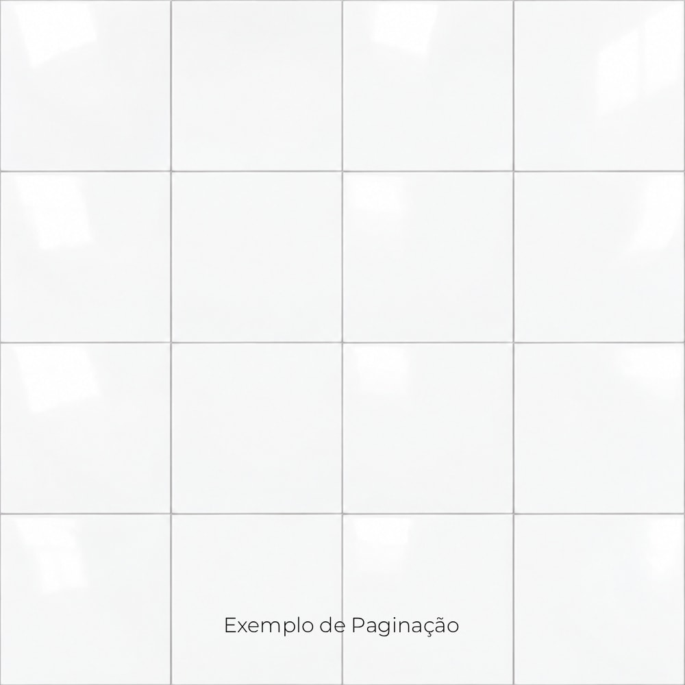 Piso Cerâmico Brilhante 60x60cm Caixa 2,50m² Lume Branco Brilho Retificado - 600779