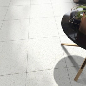 Piso Cerâmico Brilhante 60x60cm Caixa 2,50m² Lume Titanium Branco Retificado