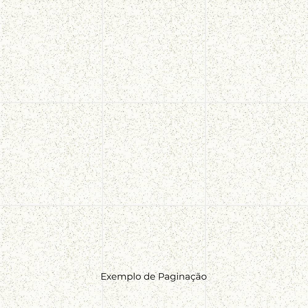 Piso Cerâmico Brilhante 60x60cm Caixa 2,50m² Lume Titanium Branco Retificado
