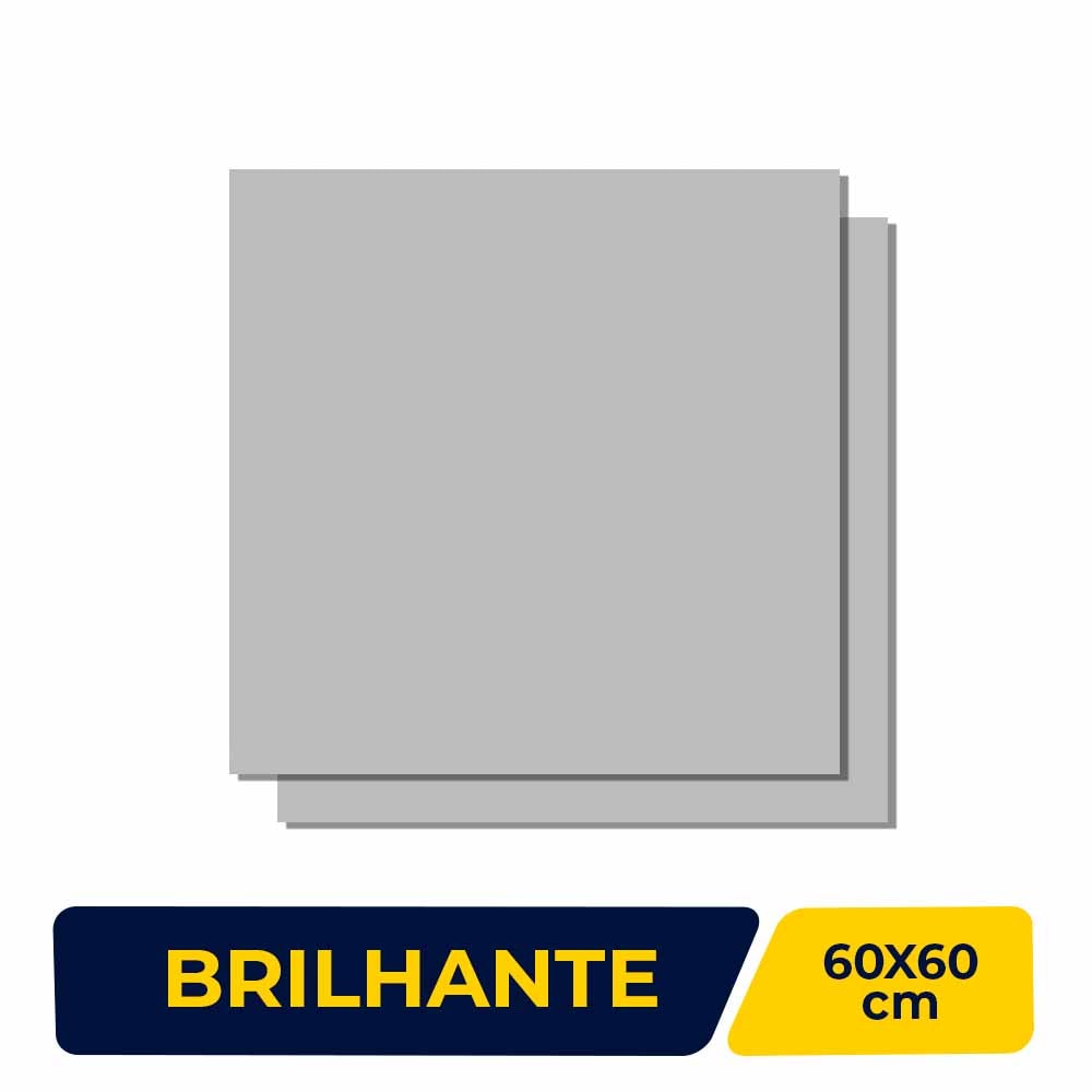 Piso Cerâmico Brilhante 60x60cm Caixa 2,50m² Lume Turmalina Retificado