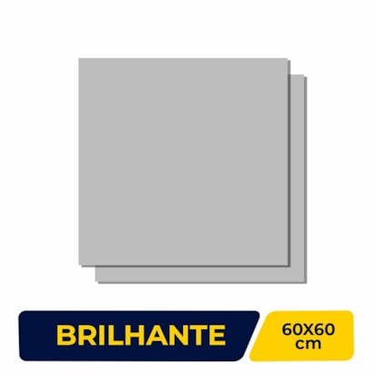 Piso Cerâmico Brilhante 60x60cm Caixa 2,50m² Lume Turmalina Retificado