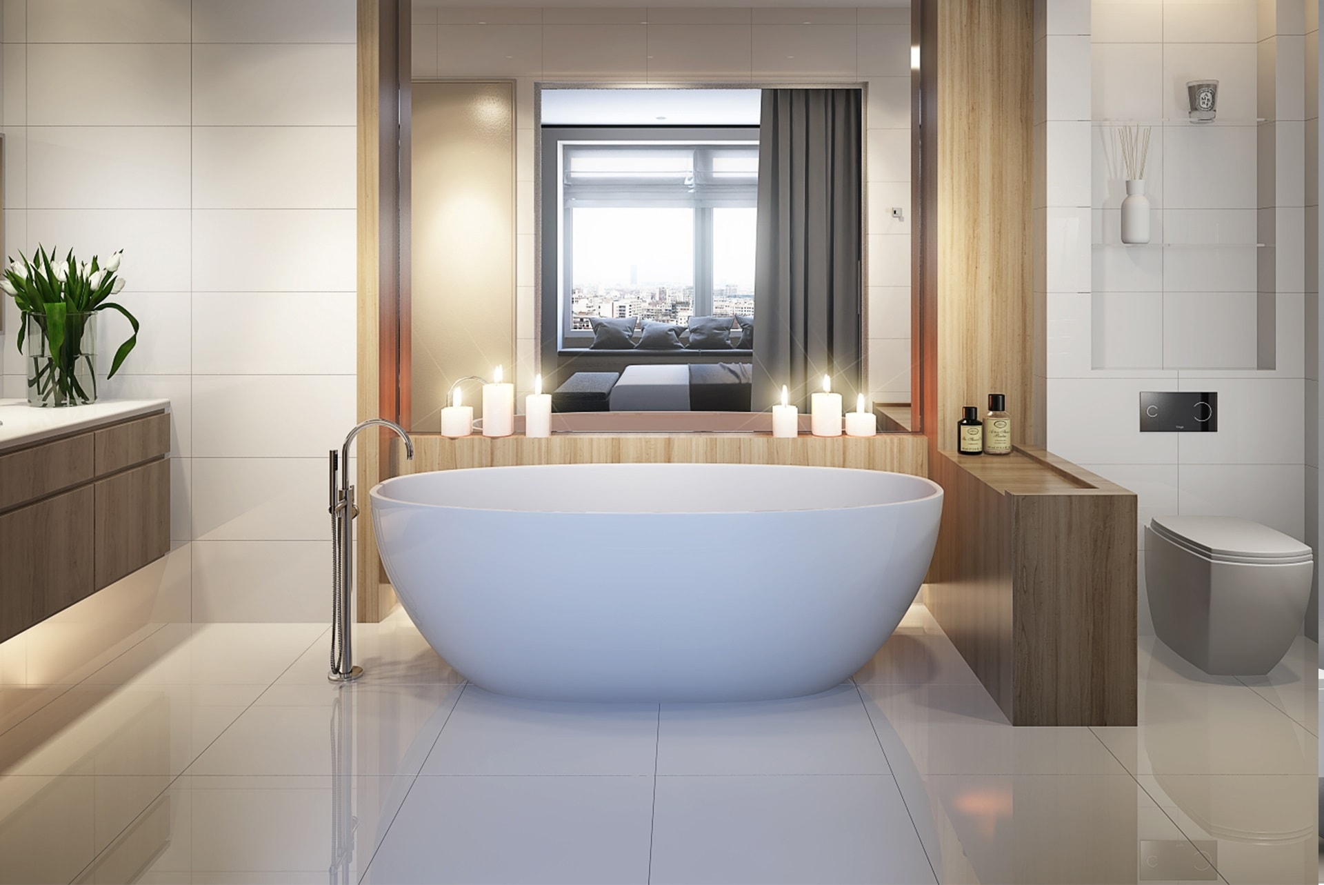 Piso Cerâmico Brilhante 60x60cm Caixa 2,52m² Esther Valência Bright Retificado - 60507