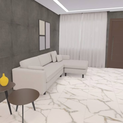 Piso Cerâmico Brilhante 60x60cm Caixa 2,52m² Karina Bernini Retificado - 60313