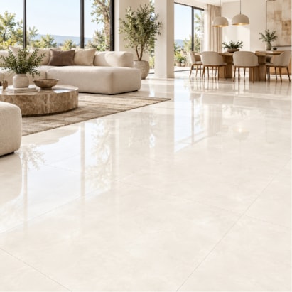 Piso Cerâmico Brilhante 60x60cm Caixa 2,52m² Karina London HD Retificado - 60117