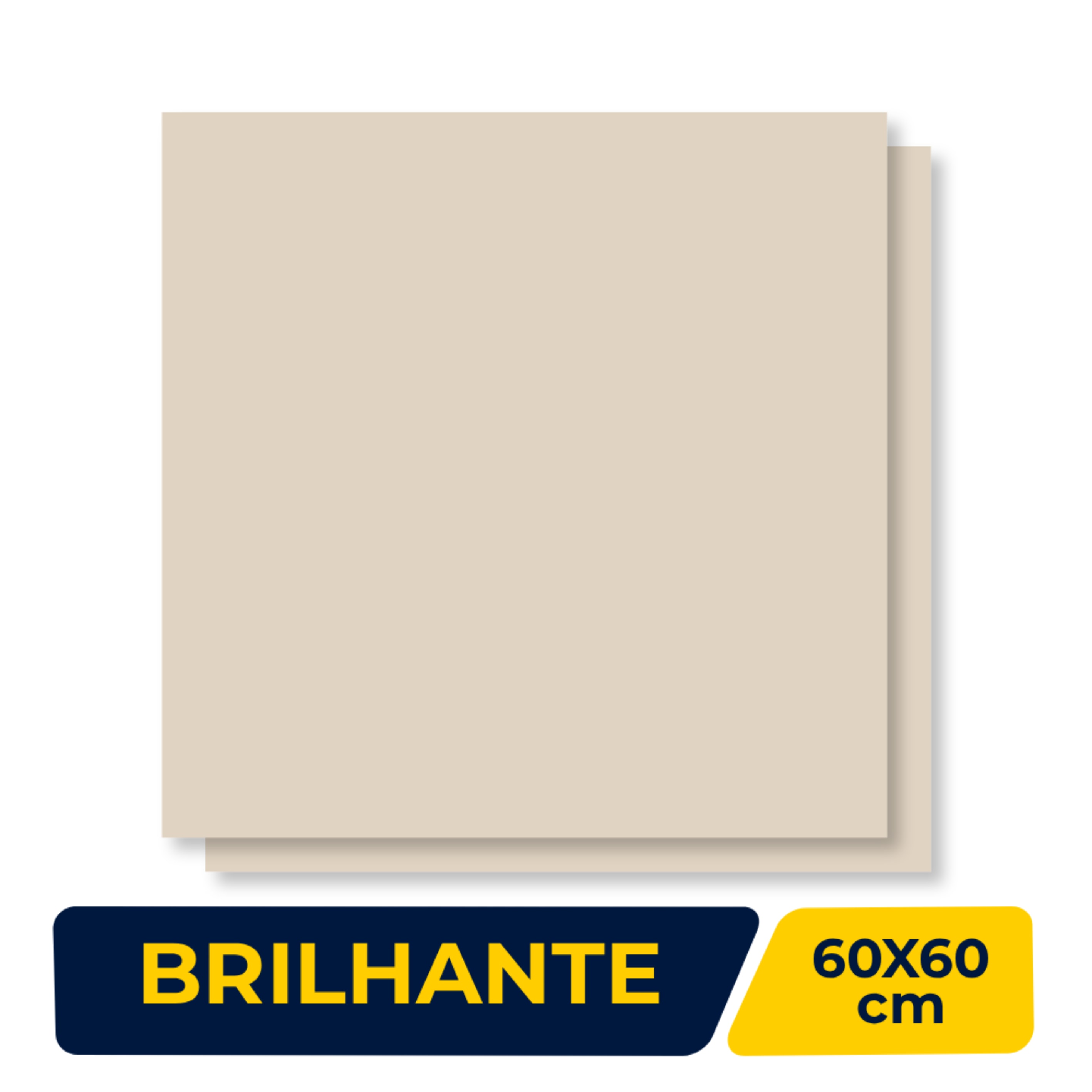 Piso Cerâmico Brilhante 60x60cm Caixa 2,52m² Karina Vogue Retificado - 60111