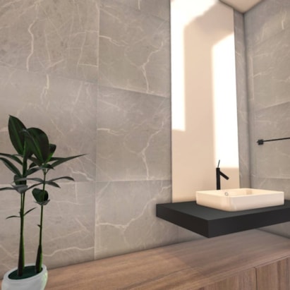 Piso Cerâmico Brilhante 72,5x72,5cm Caixa 2,62m² Viva 75009 Retificado