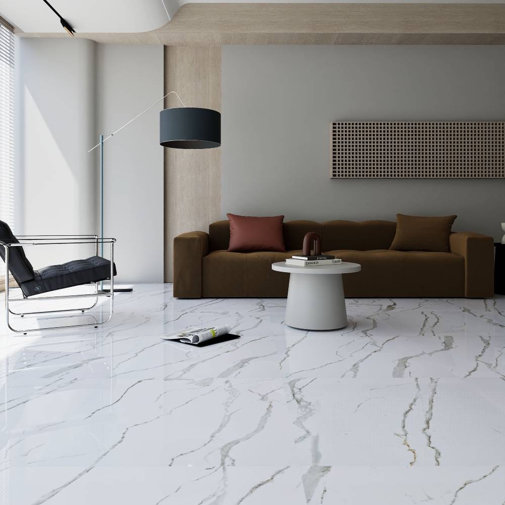 Piso Cerâmico Brilhante 72,5x72,5cm Caixa 2,62m² Viva Retificado - 75012