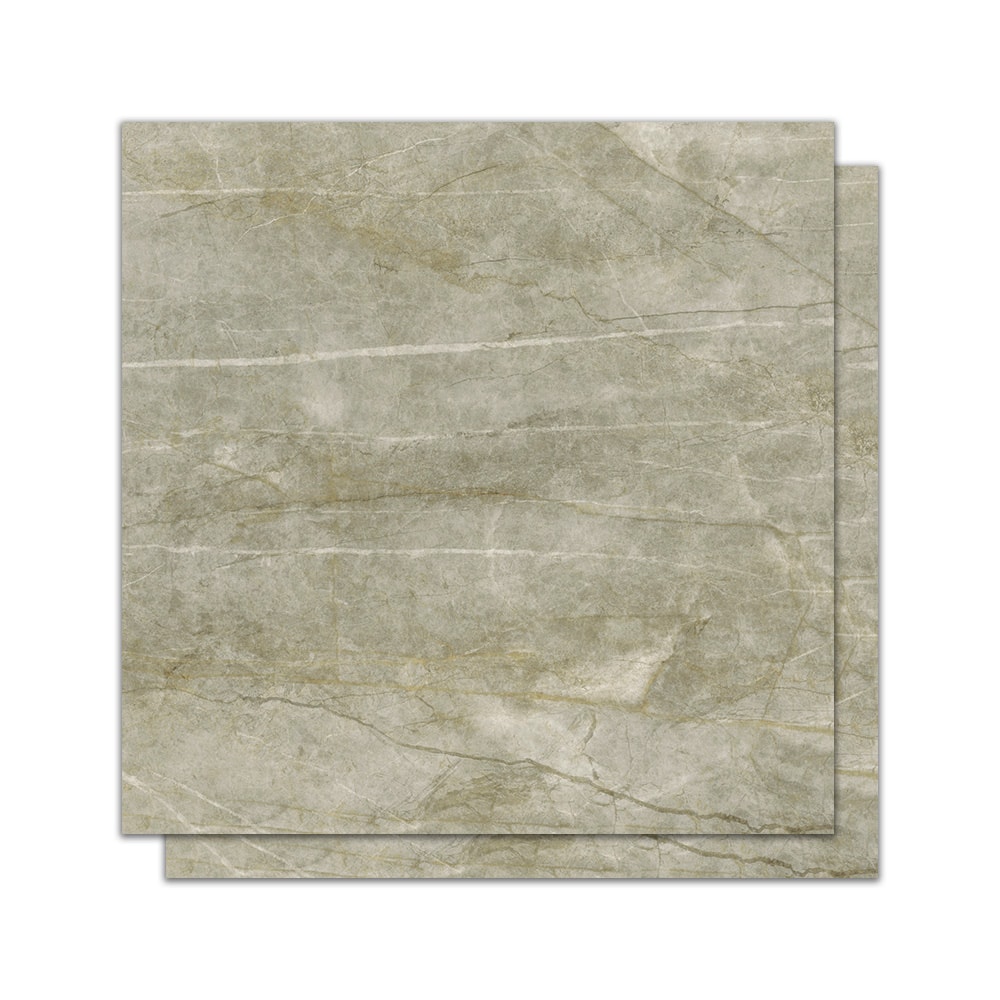 Piso Cerâmico Brilhante 75x75cm Caixa 2,84m² Lume Safira Green