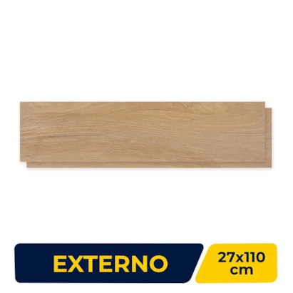 Piso Cerâmico Externo 27x110cm Caixa 1,77 Inout Troia Retificado - PHD27490R