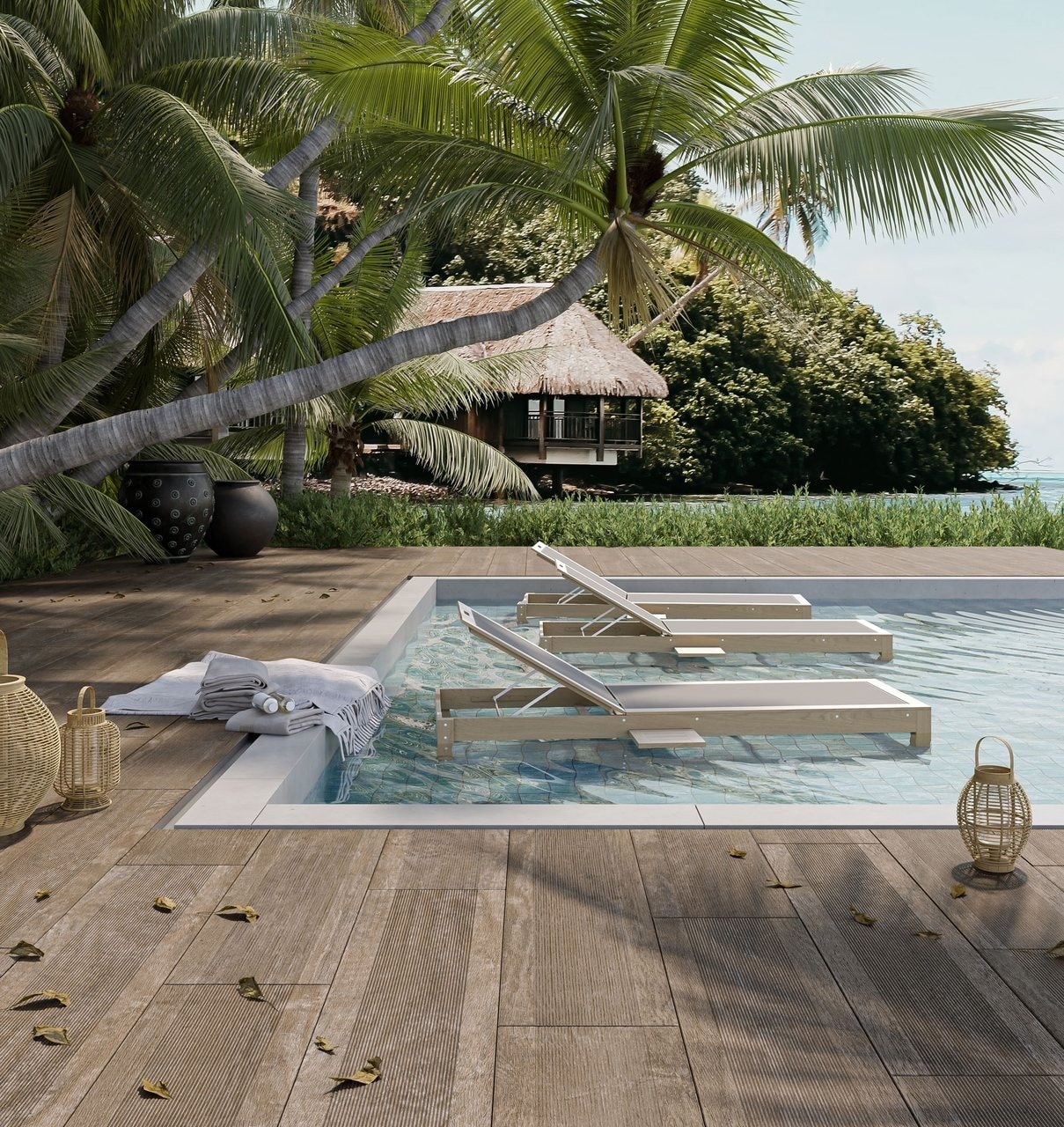 Piso Cerâmico Externo 31x120cm Caixa 2,20m² Lume Ecowood Plus Retificado