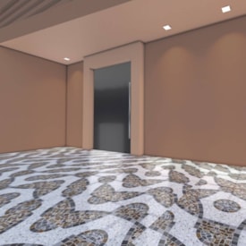 Piso Cerâmico Externo 43x43cm Caixa 2,03m² Karina Delfos HD Bold - 43169