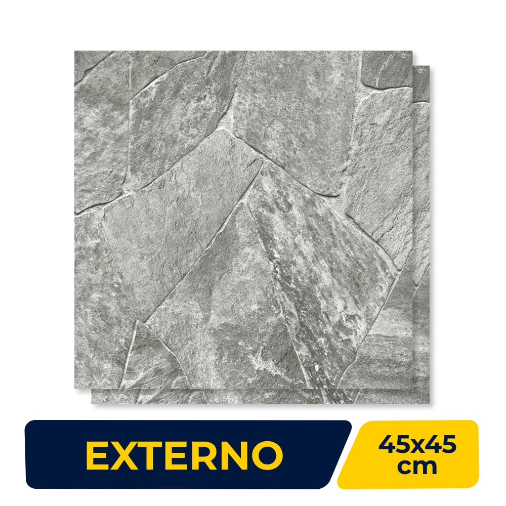 Piso Cerâmico Externo 45x45cm Caixa 2,32m² Incefra - PD34990