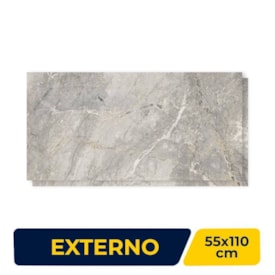 Piso Cerâmico Externo 55x110cm Caixa 1,80m² Inout Fragmentos Retficado - PHD57070