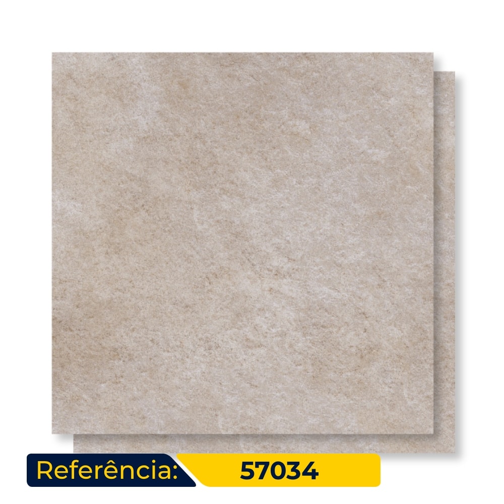 Piso Cerâmico Externo 57x57cm Caixa 2,23m² Karina Denver HD Bold - 57034