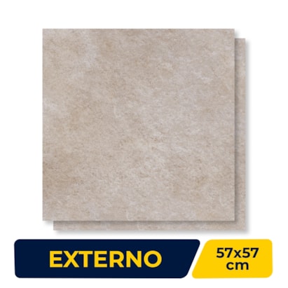 Piso Cerâmico Externo 57x57cm Caixa 2,23m² Karina Denver HD Bold - 57034