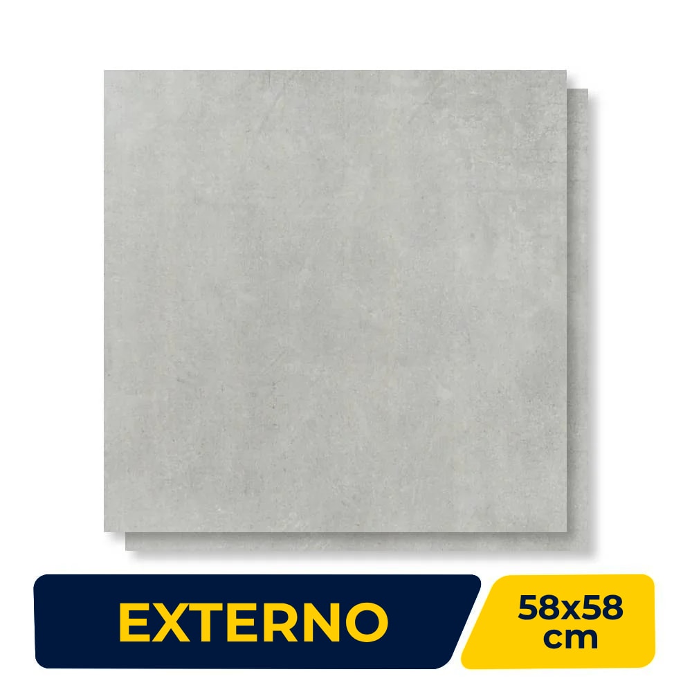 Piso Cerâmico Externo 58x58cm Caixa 2,35m² Viva Vpc 58550