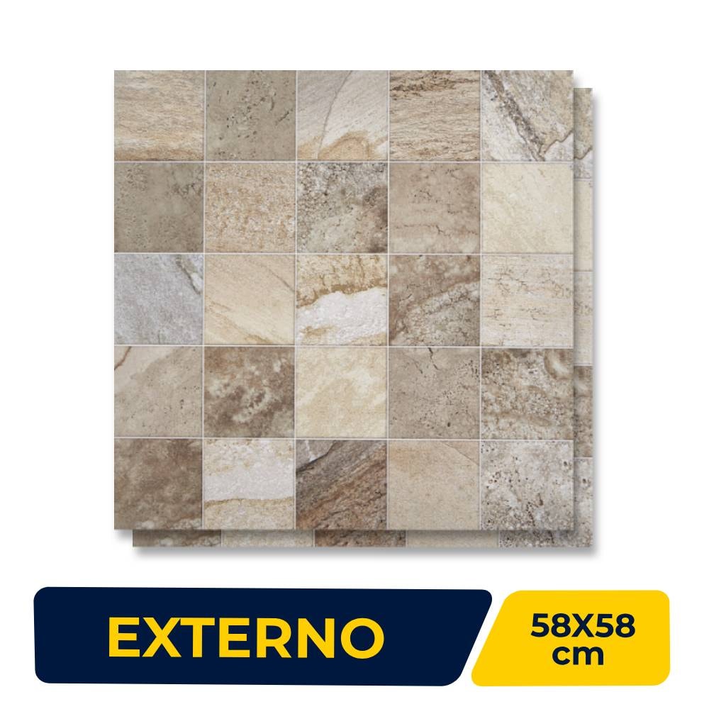 Piso Cerâmico Externo 58x58cm Caixa 2,35m² Viva VPC HD - 58552