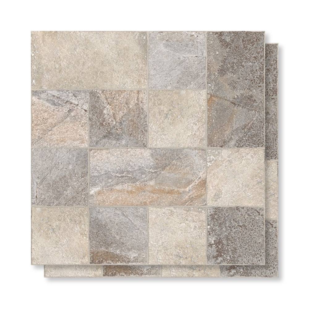 Piso Cerâmico Externo 60,5x60,5cm Caixa 2,58m² Esther Pavia Gray Bold - 61/1031