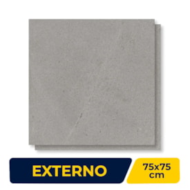 Piso Cerâmico Externo 75x75cm Caixa 2,84m² Lume Arenito Grigio Retificado