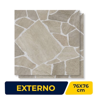 Piso Cerâmico Externo 76x76cm Caixa 2,87m² Embramaco Dunas Out Retificado - 76313