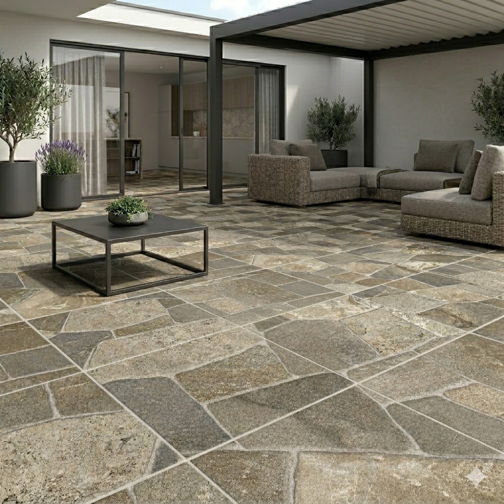 Piso Cerâmico Externo Embramaco 60x60cm Monte Beige Retificado - 60527