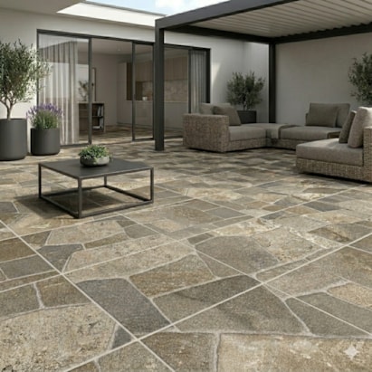 Piso Cerâmico Externo Embramaco 60x60cm Monte Beige Retificado - 60527