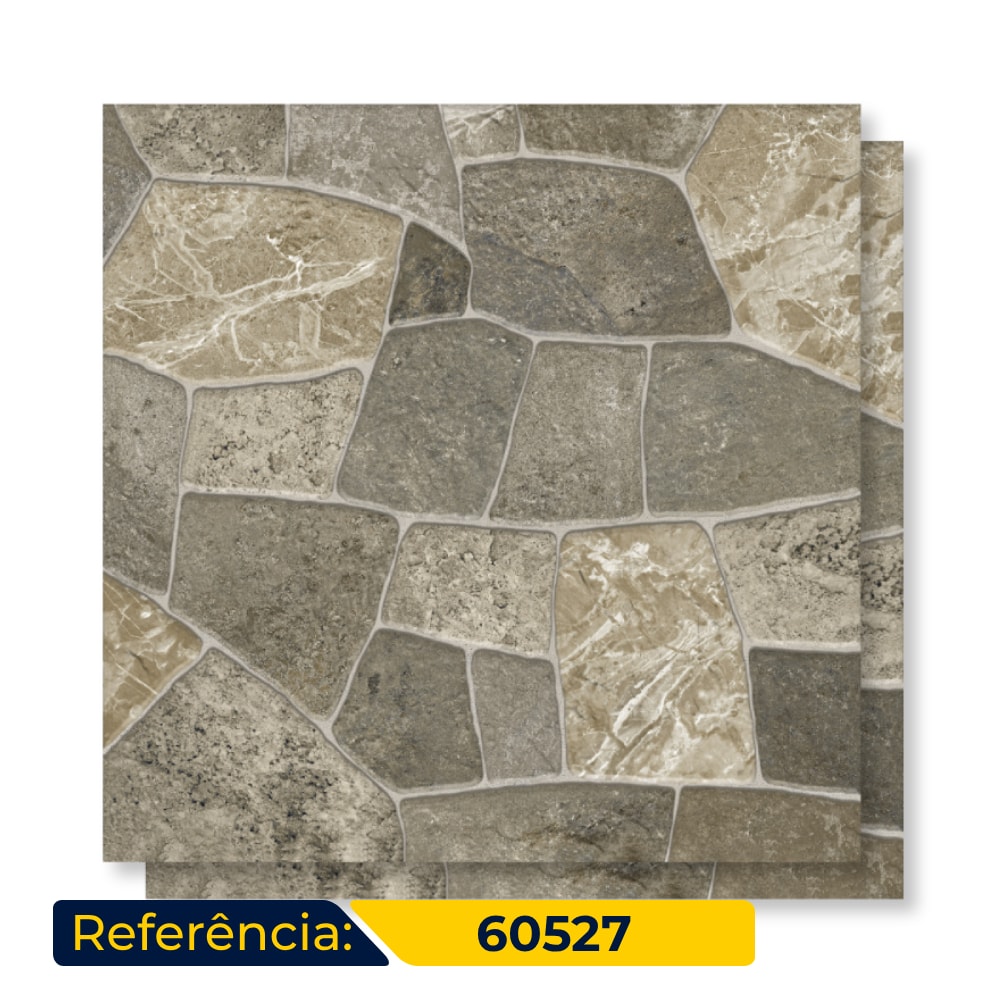 Piso Cerâmico Externo Embramaco 60x60cm Monte Beige Retificado - 60527