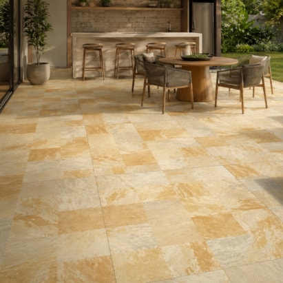 Piso Cerâmico Externo Embramaco 76x76cm Pedra São Tomé Out Retificado - 76545