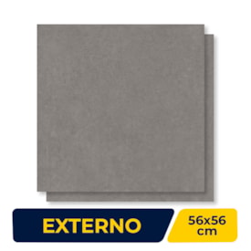 Piso Cerâmico Externo Incopisos 56x56cm Cinza Retificado - 556013