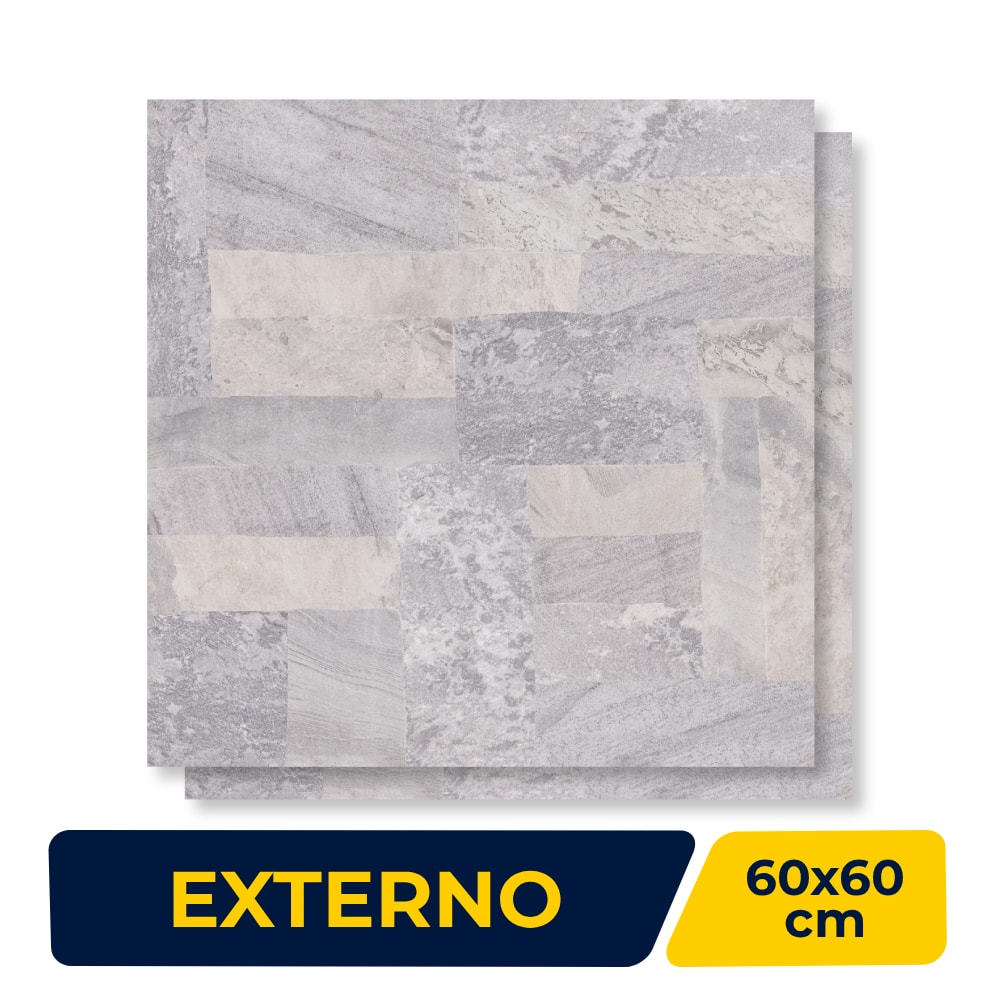 Piso Cerâmico Externo Karina 60x60cm Oasis Retificado - 60333