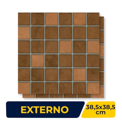 Piso Cerâmico Externo Savane 38,5x38,5cm Anhembi Ocre Bold - 38115291
