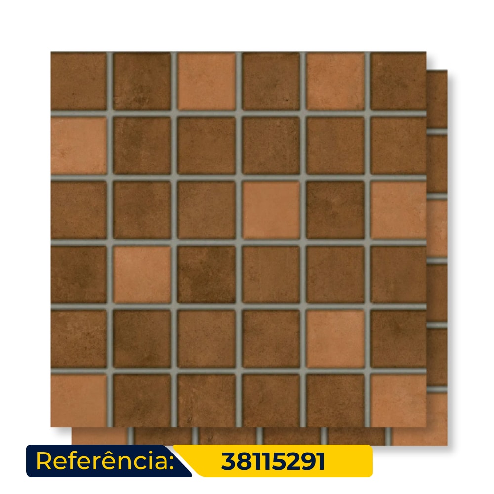 Piso Cerâmico Externo Savane 38,5x38,5cm Anhembi Ocre Bold - 38115291