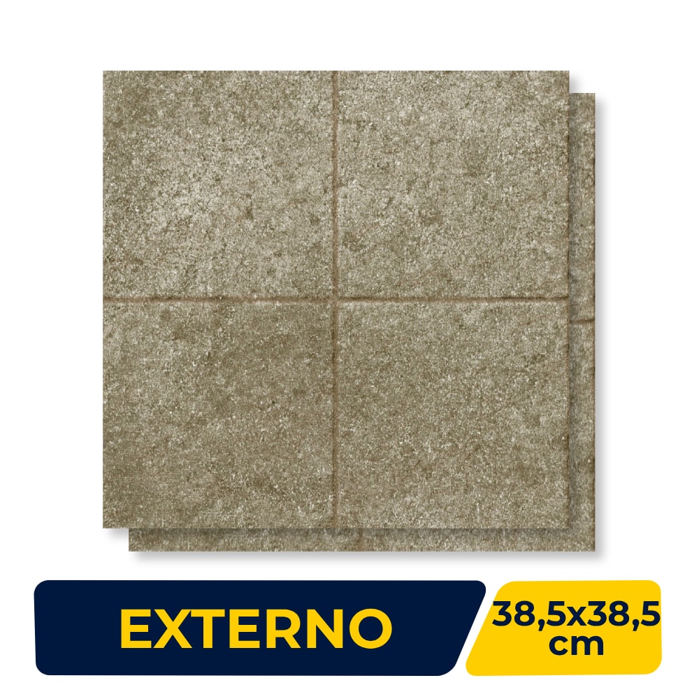 Piso Cerâmico Externo Savane 38,5x38,5cm Pavimenti Fendi Bold - 38115311