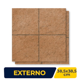 Piso Cerâmico Externo Savane 38,5x38,5cm Pavimenti Terracota Bold - 38115331