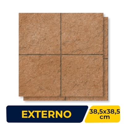 Piso Cerâmico Externo Savane 38,5x38,5cm Pavimenti Terracota Bold - 38115331